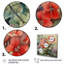 Hydreangea rouge-vert - imprimé-88543005-88543004