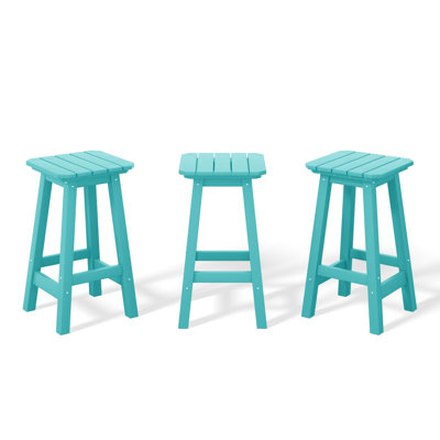 Tabouret de comptoir carré 24 po Vinnie (ensemble de 3)