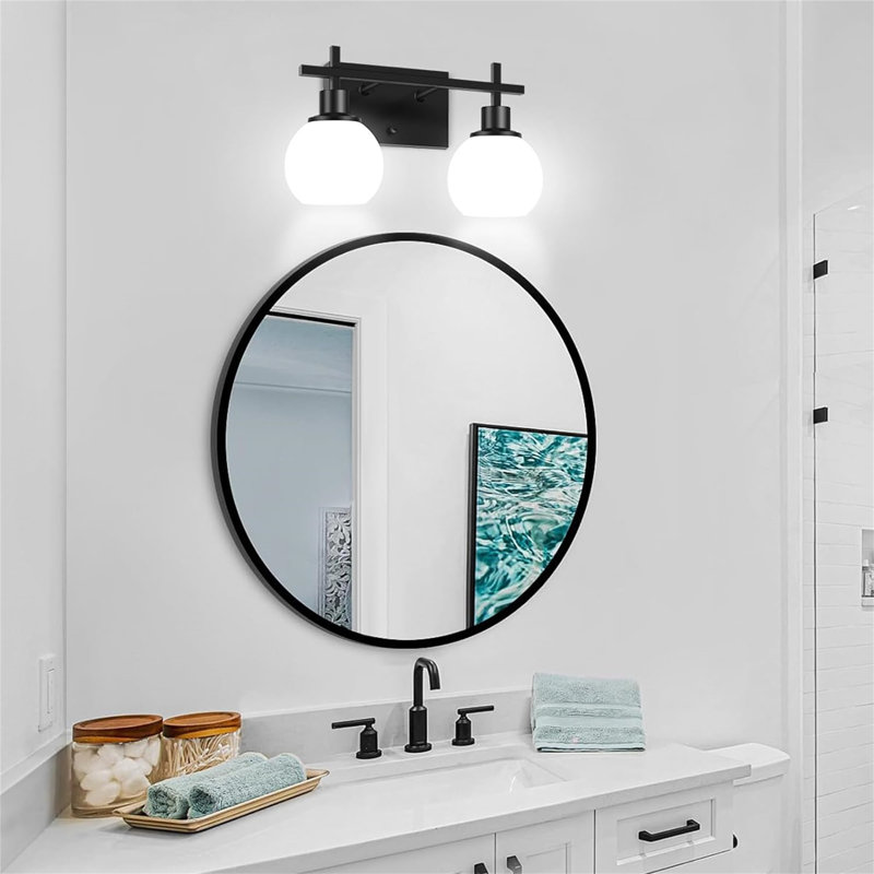 Dimmable Vanity Light, 2, Matte Black