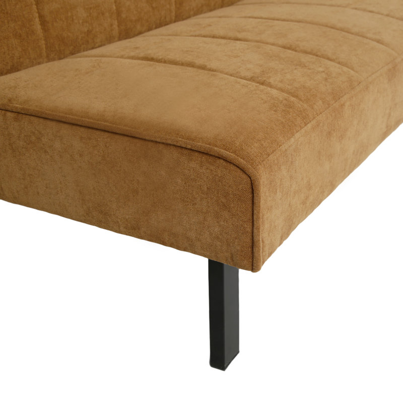 3 Seater Linen Sofa Bed, Brown