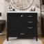 Meuble-lavabo contemporain 36 po avec 1 porte à fermeture douce et 3 tiroirs, armoire de rangement contemporaine-1135742587-1135742585