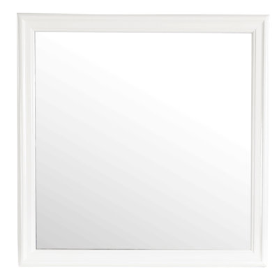 Modern Vanity Wall Mirror Decor For Bathroom Living Room, White