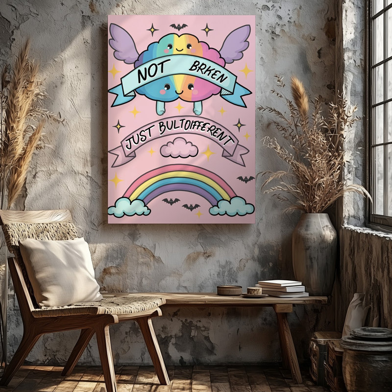 Reproduction d'art sur toile, "Mignon", H 12 po x l 9 po