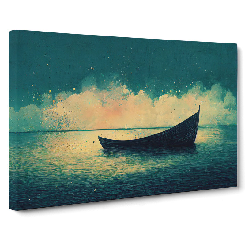 Boat Paint Splashed Vol.2 - Wrapped Canvas, 35cm H x 50cm W x 3cm D