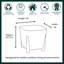 Suzelle Pot Planter Lightweight Concrete Effect Recycled Plastic Pot-122610415-112122986