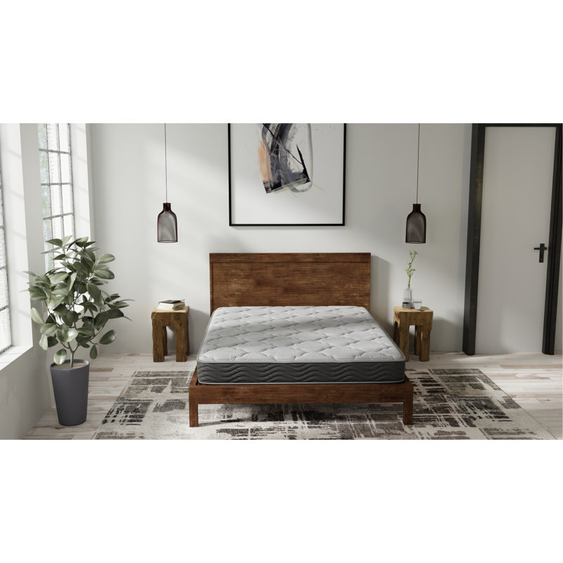 Matelas double hybride ferme avec ressorts ensachés, Lit double