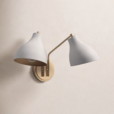 Alyra 2-Light Dimmable Armed Sconce