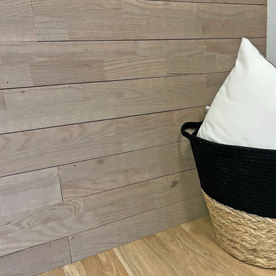  4.25" x 72" Rustic Hardwood Shiplap Wall Paneling