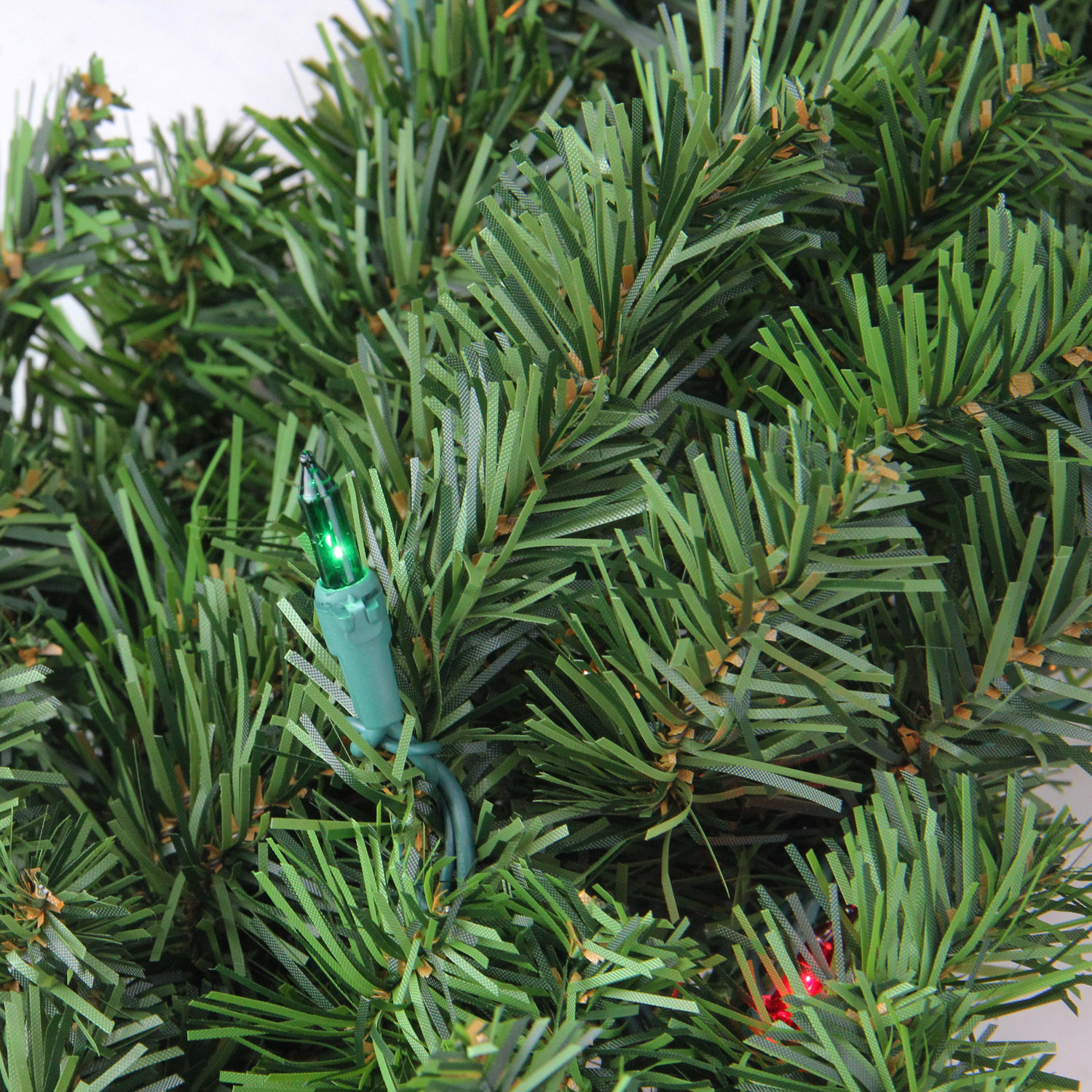 60" Pre-Lit Pine Wreath, Multi-colored