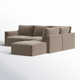 Deirdre 5 - Piece Modular Upholstered Reversible Chaise L-Sectional