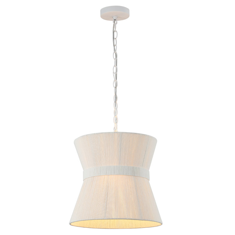 Alora Rattan and Iron Pendant