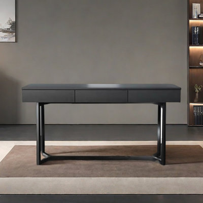 Simple desk for writing at home in black color