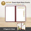 Paquet de 30 couvertures de menu pour restaurant WeChef 8,5 po x 14 po