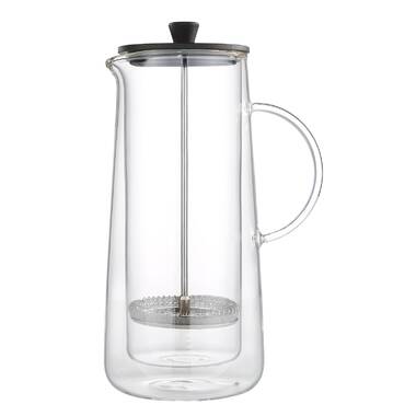 ZWILLING Sorrento Double Wall French Press and Latte Glass, 27-oz