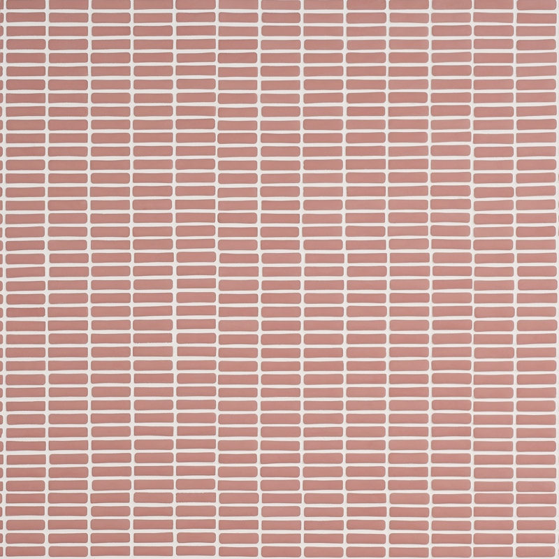 Vetro 11.73 In. X 11.88 In. Mini Brick Frosted Glass Mosaic Floor And Wall Tile (13.44 Sq. Ft. / Each), Pink