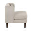 Coussin de siège en velours côtelé moderne taupe-1128336681