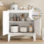 Adjustable Shelf Large-Capacity Multi-Function Storage Cabinet with Anti-Tip Design-122810573