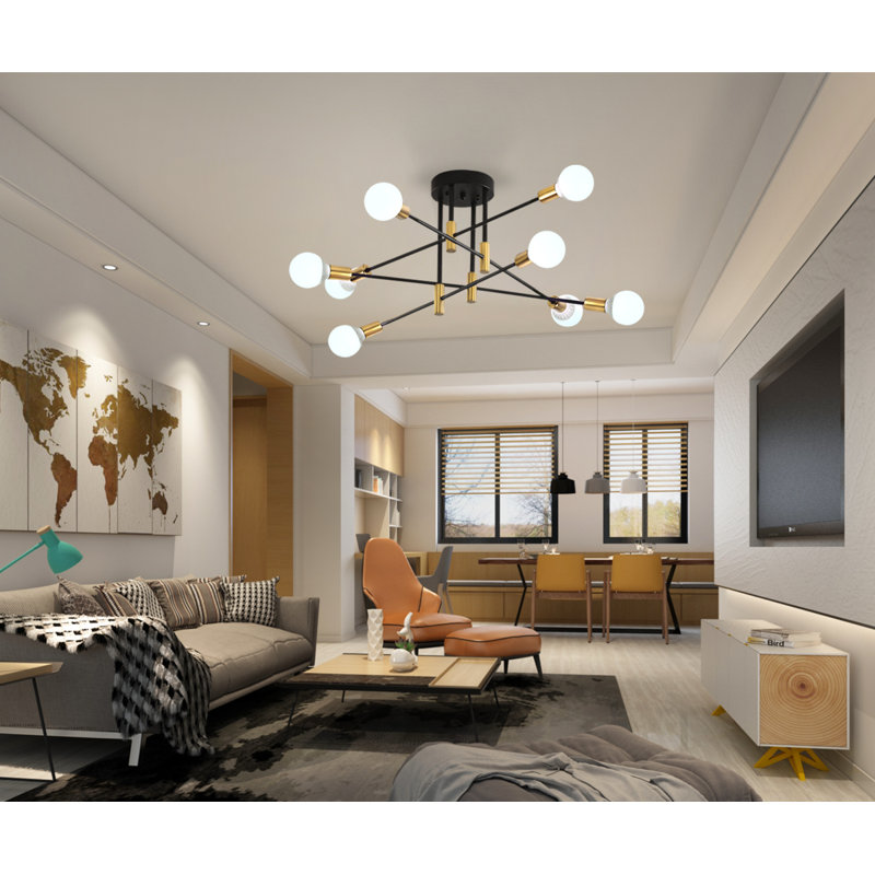 Charlice 8 - Light Dimmable Sphere Chandelier