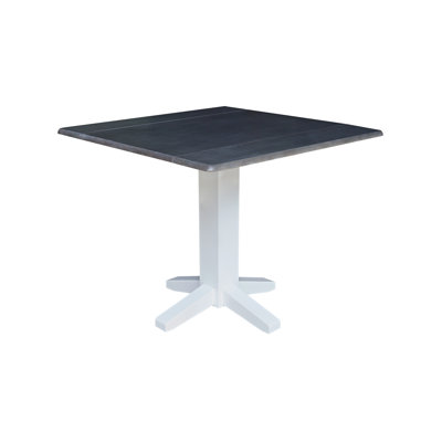Lesha Dual Drop Leaf Solid Wood Dining Table