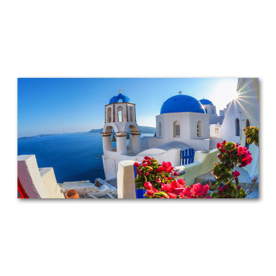 Santorini Greece - Wrapped Canvas Print