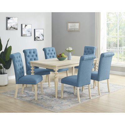 7 Pieces Dining Table Sets With Comfortable Cushioned Chairs, Ideal For Compact Dining Areas And Modern Home Decor