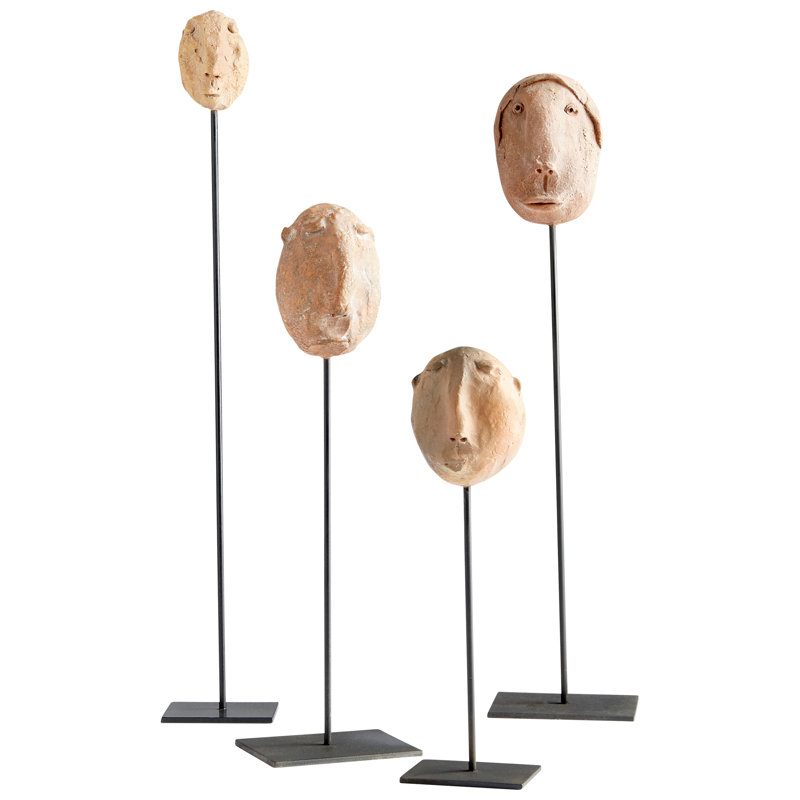 Java Decorative Sculpture, 21.75" H x 5" W x 4" D