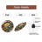 Decorative Vintage Wall Clock with Artistic Design Art - 12'' Modern Glass Wall Clock