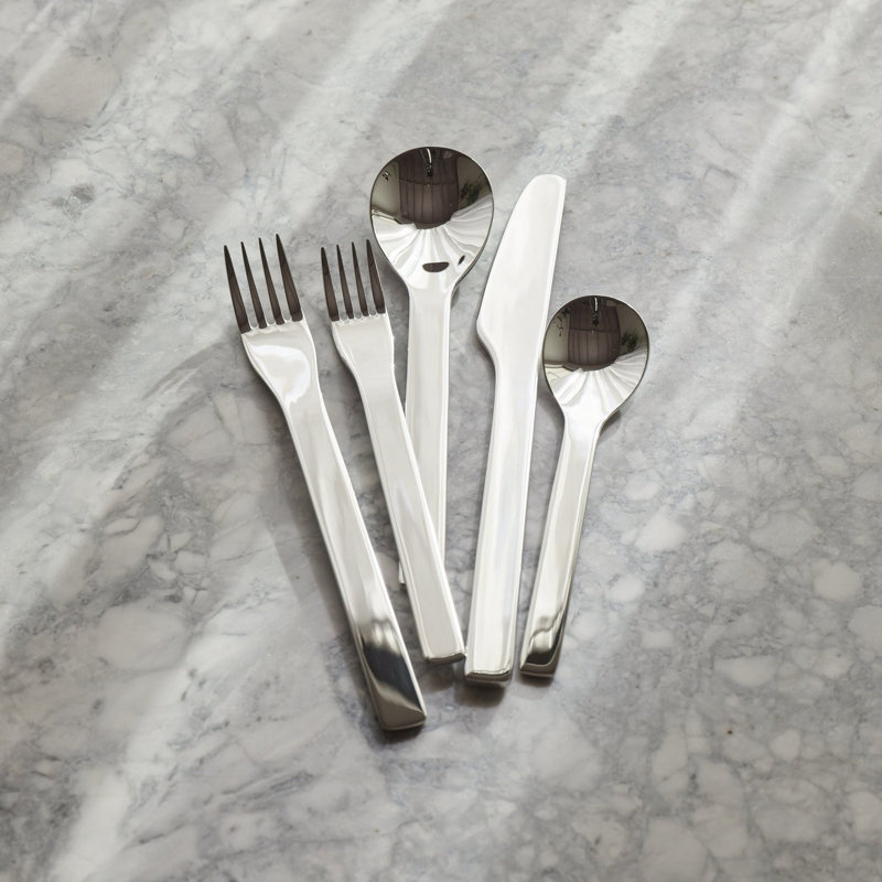 Stainless Steel Cutlery Place Setting S/5, Polished  Stainless Steel