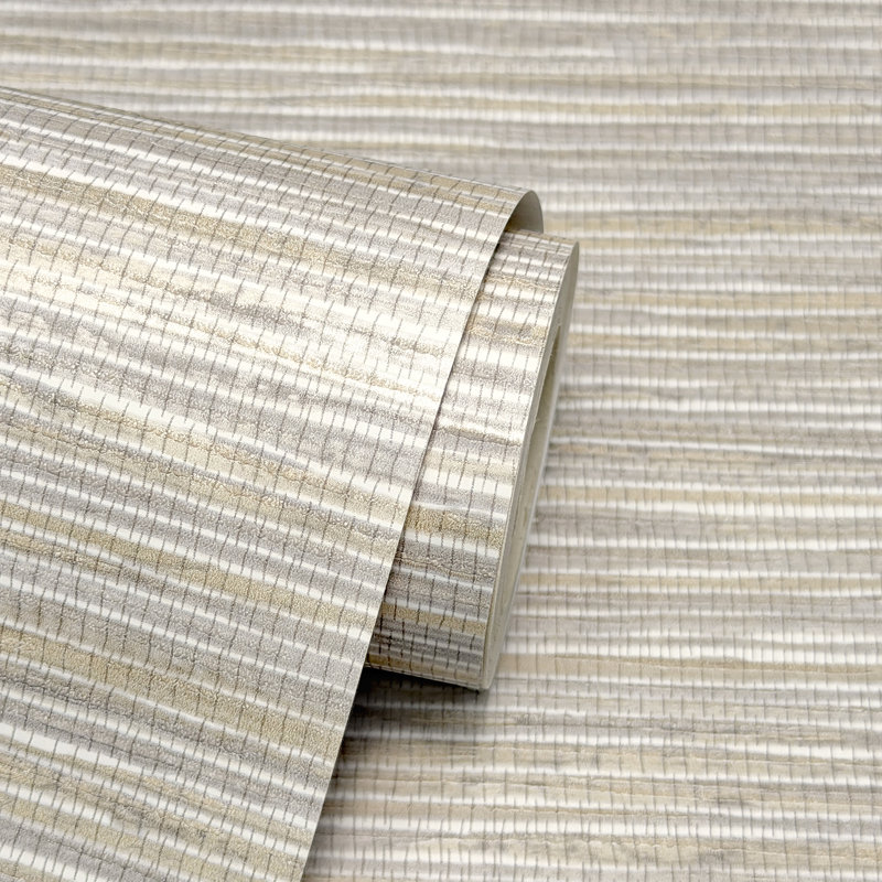 Suri Grasscloth Luxury Wallpaper, Grey