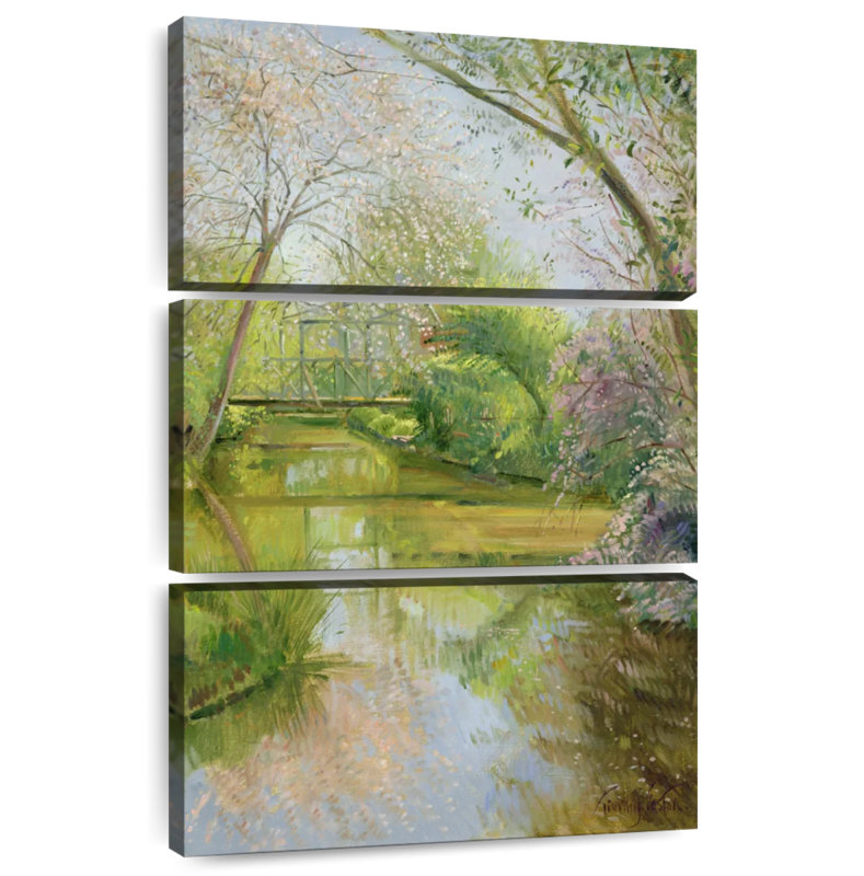 Printemps pleine floraison, H 32 po x l 20 po