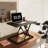 Inbox Zero 27Inch Standing Desk Converter Ultra Low Profile Stand Up Desk Riser Height Adjustable Sit To Stand Laptop Riser Workstation-810877989