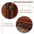 41.34"Brown Solid Wood Rubberwood Entryway Cabinet,2-drawer