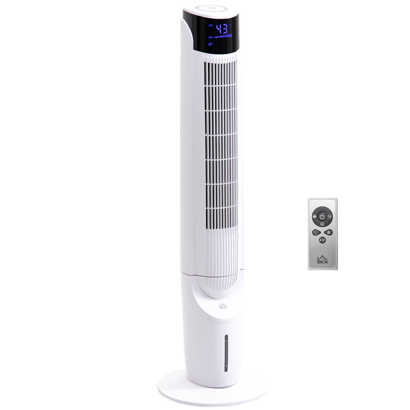 42'' Evaporative Air Cooler Tower Fan with 4 Modes, 12 Hour Timer, LED Display and Remote Control, White