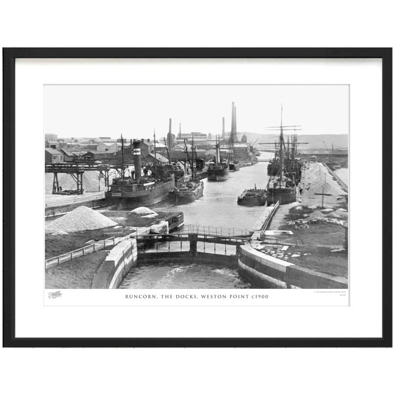 Runcorn, The Docks, Weston Point C1900 - Single Picture Frame Print, 45cm H x 60cm W x 2.3cm D