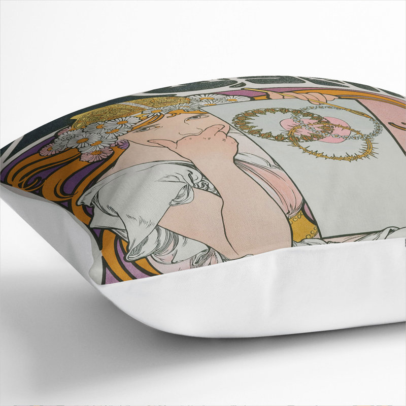 Salon Des Cent Vol.1 Scatter Cushion, 55cm H x 55cm W x 20cm D, White