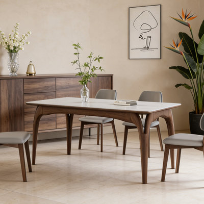 Modern minimalist dining table