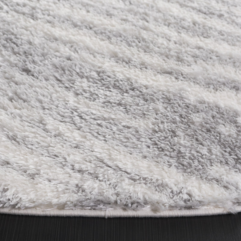 Kamouri Tahoe Shag Performance Rug, Round 6'7"