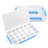 3Pcs 24 Grids Plastic Compartment Box With Adjustable Divider, Stackable Organizer Storage Container