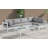 Pacita 120'' Wide Aluminum Patio Sectional with Cushions-61209919-61209917