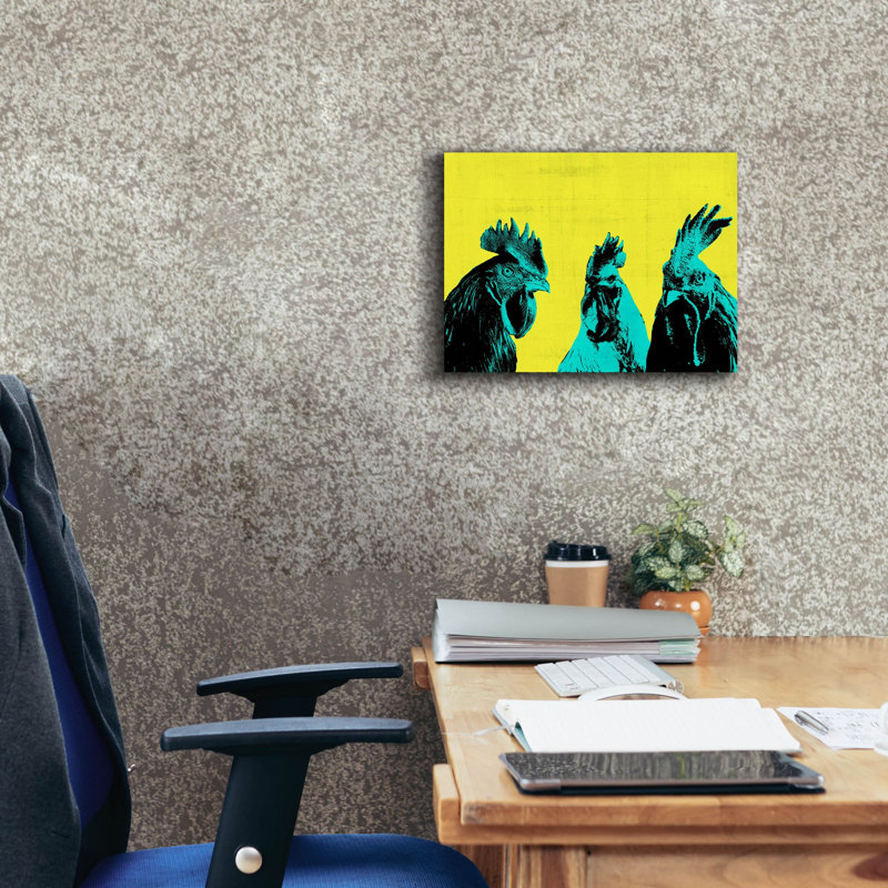  «Pop Art Farm 5» par Annie Warren, art mural sur toile, 16 po x 12 po, H 12 po x l 16 po