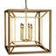 Naples 4 - Light Lantern Square Chandelier