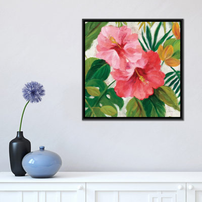 «Tropical Jewels I V2 Pink Crop» par Silvia Vassileva - reproduction d'art