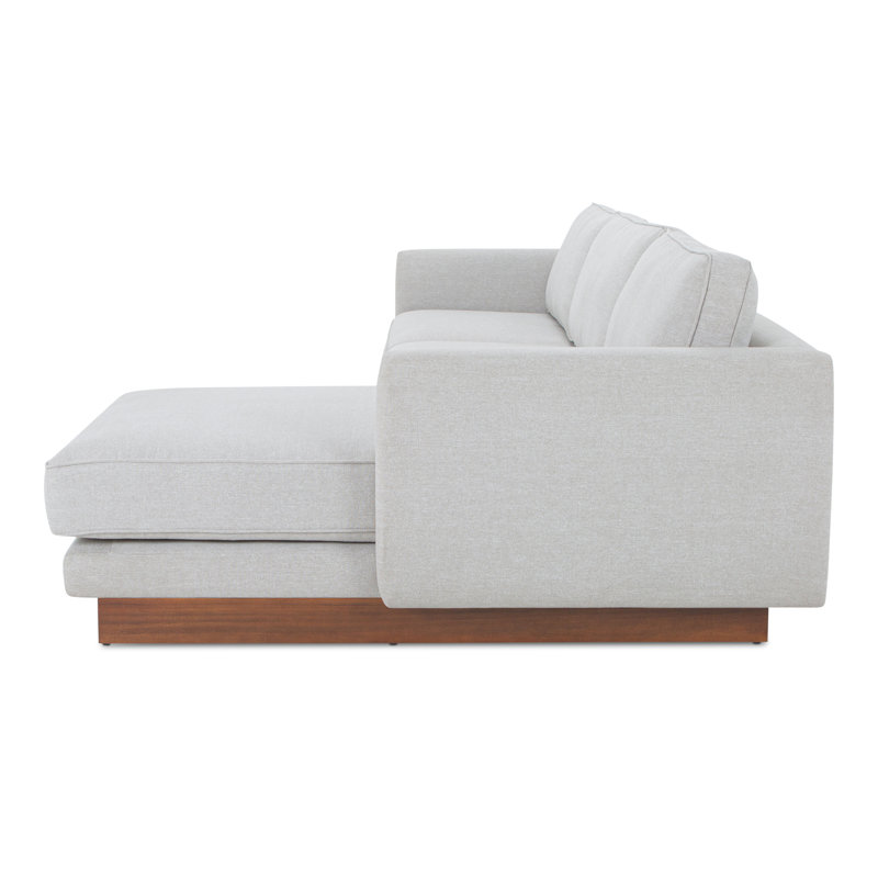 Vernon 2 - Piece Sofa & Chaise, White, Right Hand Facing