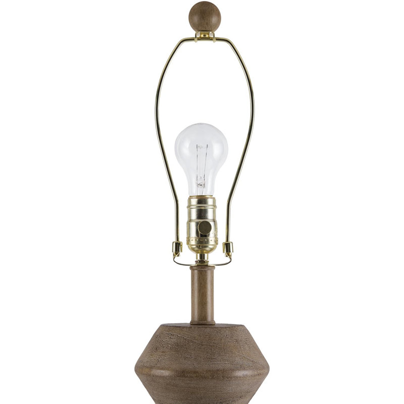 Zaymere Floor Lamp, Tan, Dark Brown