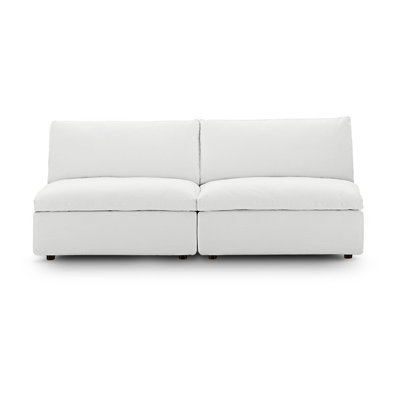 Causeuse modulaire sans accoudoirs 2 pièces Commix