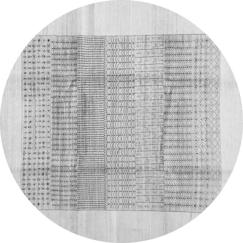 Cloral Abstract Indoor Rug, Round 5'