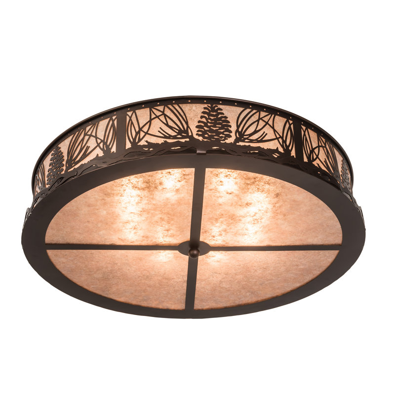 Mountain Pine 8 - Light Semi Flush Mount