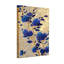 Plantes et fleurs fleurs bleues sur fond doré-1172939310