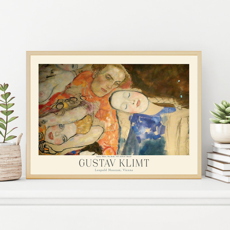 Gustav Klimt, estampes de l'exposition de musée, affiches de l'exposition, exposition, H 24 po x l 36 po