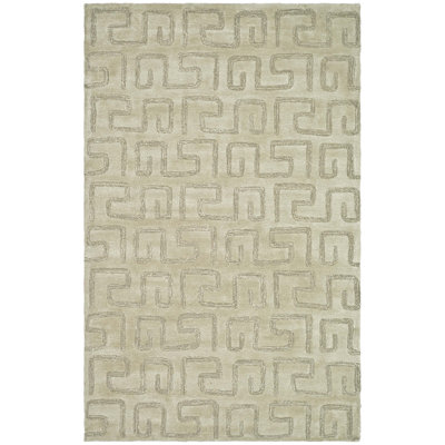 Christoper Hand Tufted Wool Geometric Rug